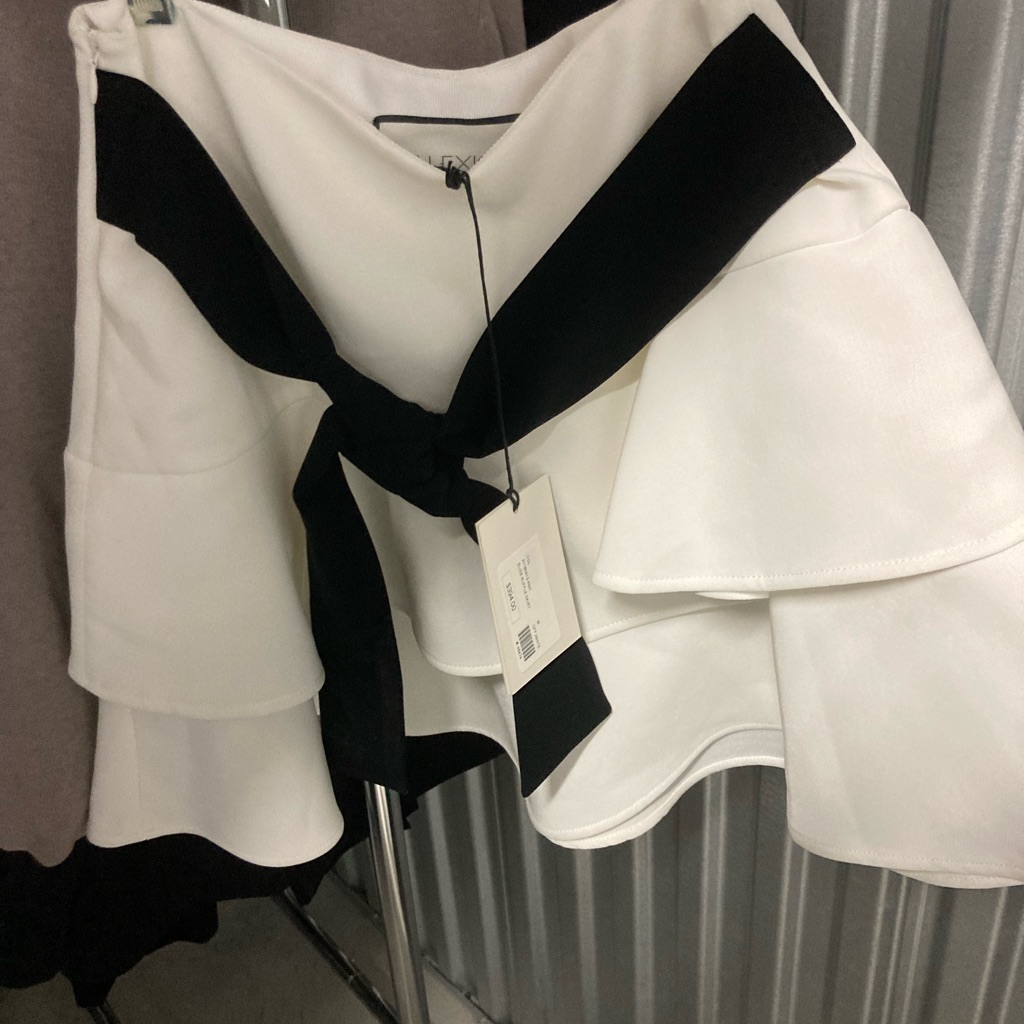 Alexis Ivory Ruffle Skirt